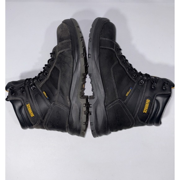 DEWALT Wheeler ST Black Leather Waterproof Steel Toe Work Boots Men Size 11M